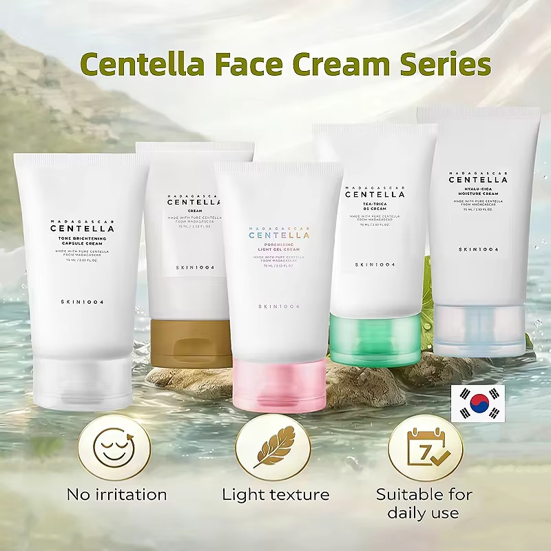 Skincare Skin 1004 - ชุดครีมบำรุงผิวหน้าจากเกาหลี เซนเทลล่า เอเชียติก้า ช่วยเพิ่มความชุ่มชื้น ปลอบประโลมผิว ปรับสีผิวให้สว่างสดใส