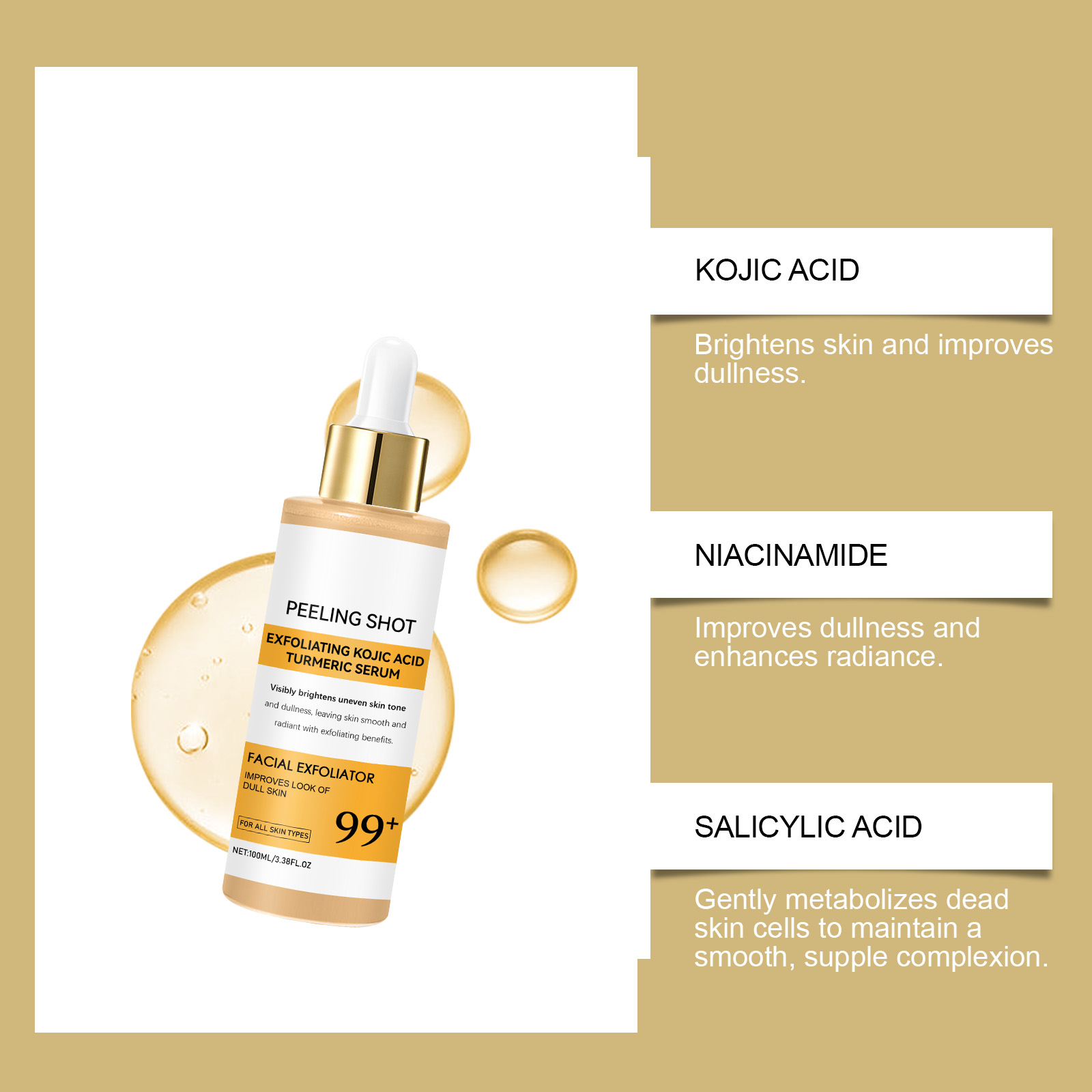 สเปรย์และเซรั่มโคจิก แอซิด ขมิ - Glycolic Acid Exfoliant บทวิจารณ์และราคา